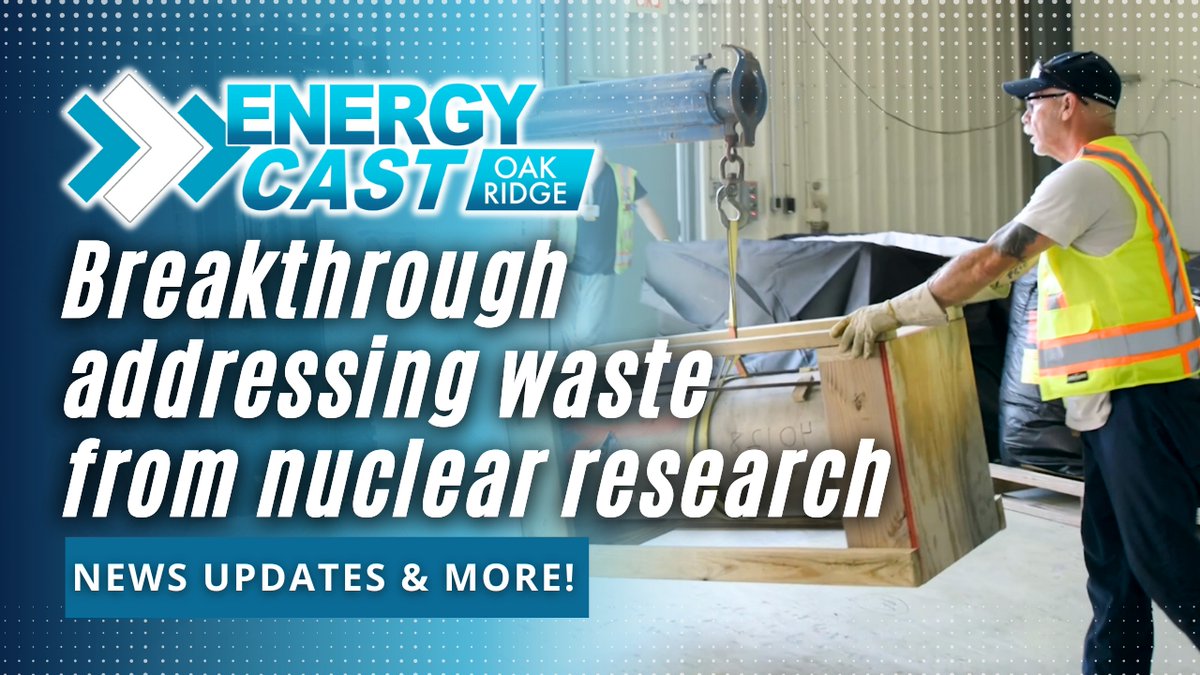 NEW EPISODE: We're eliminating waste that’s been in storage for 50 years! DOE releases finalists for an AI data center. Teamwork with <a href="/KairosPower/">Kairos Power</a> that saved time and money. <a href="/UCOR_TN/">UCOR</a> experts share how they keep workers safe during high summer temps.
youtu.be/JHn9AShXlbs