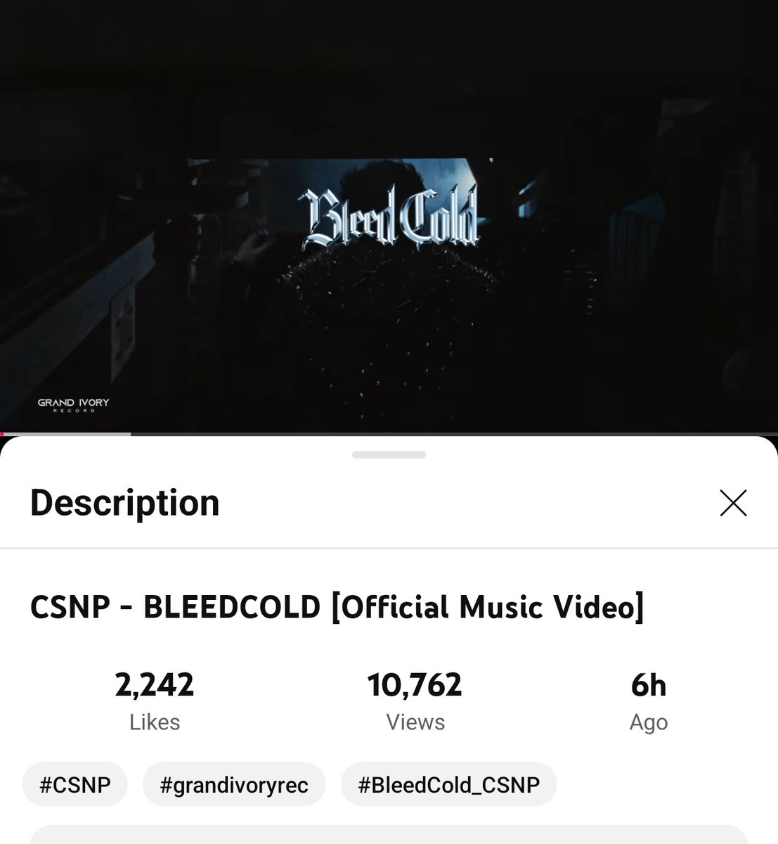 ExAuralis's tweet image. Yayyy 10k crossed 🤙✨
In 6 hours 

Manifesting for 30k in 24 hours 🤘🤘

Link 🖇️🖇️ 👇👇
youtu.be/-Bmxo4vjocE?si…

#BleedCold #CSNP #BLEEDCOLDBYCSNP