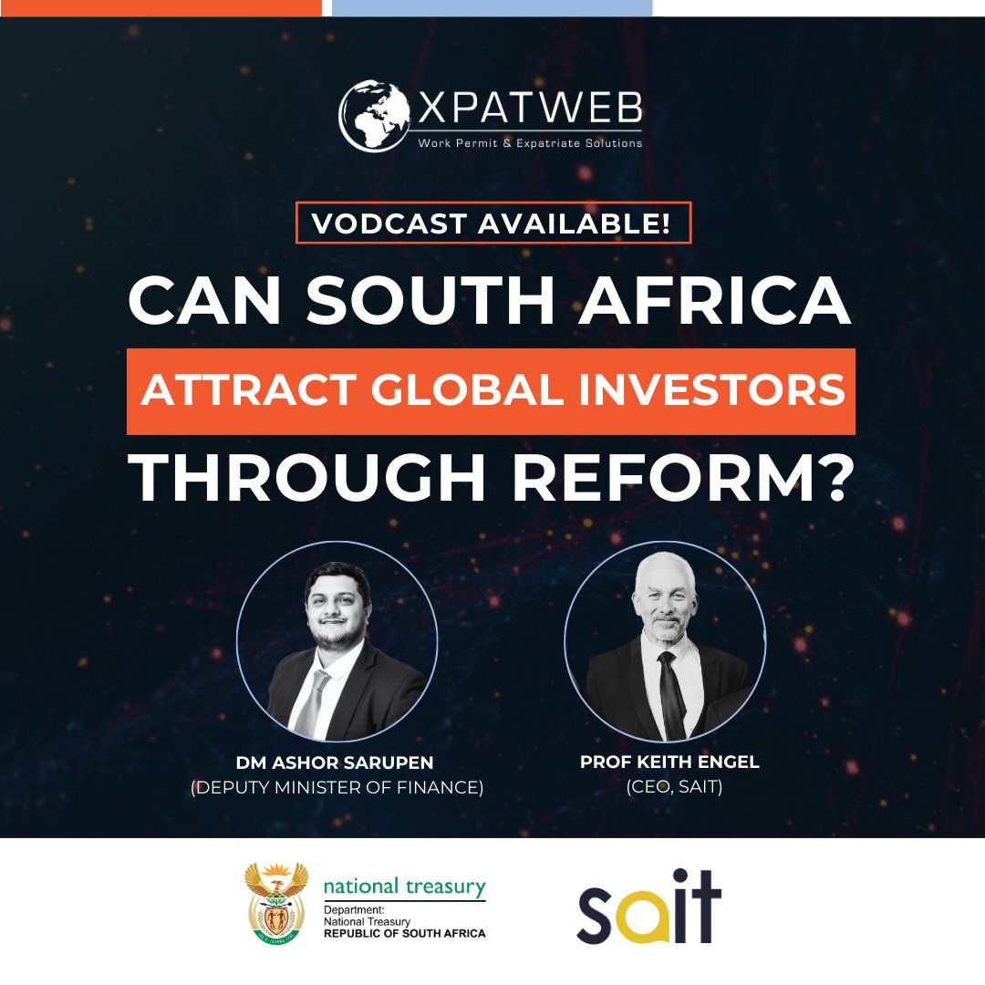 #SouthAfrica stands at a crossroads where #globalmobility, regulatory reform, and #tax stability could unlock #investment or hold us back.

DM Ashor Sarupen, Prof Keith Engel, and Jeremy Maggs share insights in this vodcast: bit.ly/3VisWW2  

#SouthAfricaInvestment
