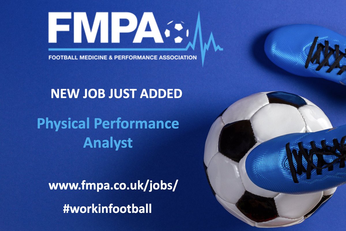 FMPA RECRUITMENT:  New job just added 

⚽ Physical Performance Analyst

#workinfootball 

➡️ fmpa.co.uk/jobs/