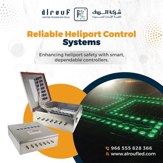 AlroufLED's tweet image. 🛫 Trust Alrouf for reliable heliport control systems! Ensuring safe &amp;amp; efficient lighting for every takeoff &amp;amp; landing. ⚙️💡
🔒 Durable &amp;amp; reliable
✅ Safety first
🛬 Precision lighting
📞 +966 555 828 366
🌐 alroufled.com
#HeliportControl #AviationLighting