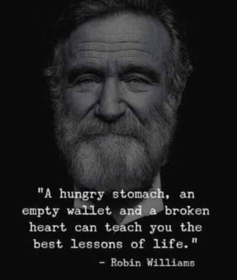 jamesvgingerich's tweet image. A hungry stomach. #RobinWilliams #Quotes #WednesdayThoughts #WednesdayMotivation
