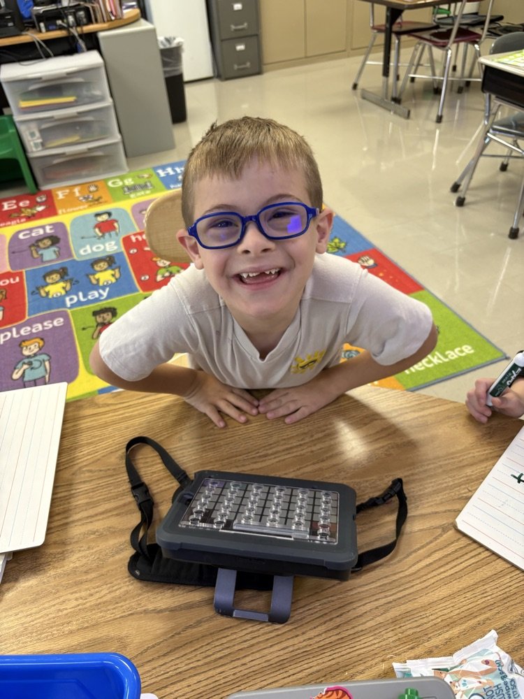 Some of our Miami East kiddos are having fun using UFLI for phonics/reading instruction and AAC device!!