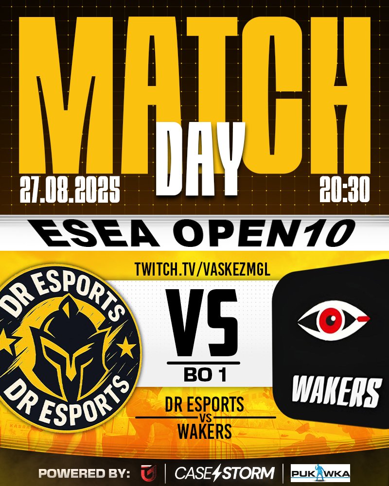 Dark Riderss (@dr_e_sport) on Twitter photo 🎯 <a href="/ESEA/">ESEA League</a> Open10
📅 Data: 27.08 - 19:00
🎙️ - - 
🆚 Awakers
✅ Aktualny bilans: 9/4
Ostatni mecz w fazie grupowej. Damy z siebie wszytsko być wyjść z 10 🙏. 🎯 <a href="/ESEA/">ESEA League</a> Open10
📅 Data: 27.08 - 19:00
🎙️ - - 
🆚 Awakers
✅ Aktualny bilans: 9/4
Ostatni mecz w fazie grupowej. Damy z siebie wszytsko być wyjść z 10 🙏.
