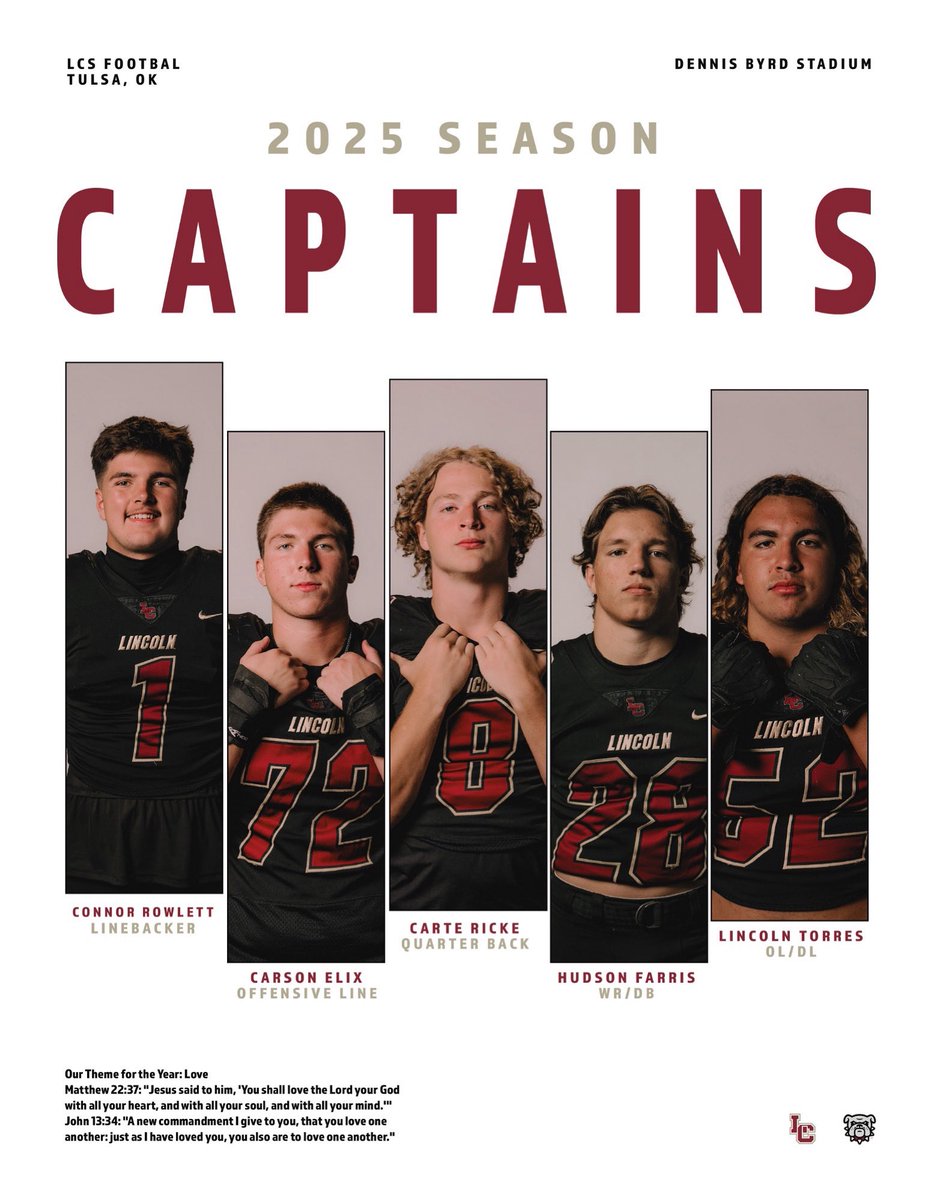 2025 Bulldog Football Captains!