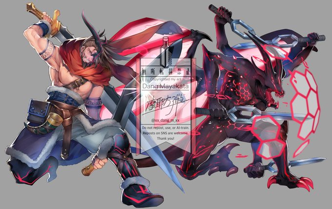 こちらのゲームのアプデ追加ボスを8体描かせていただきました! 頑張った! メンズ描くのたのしかった! 四枚目以外は全て人間体・魔族体みたいな感じです。成人向けゲームですが、別にこの人たちはえっちな目には合いませんので念の為。 