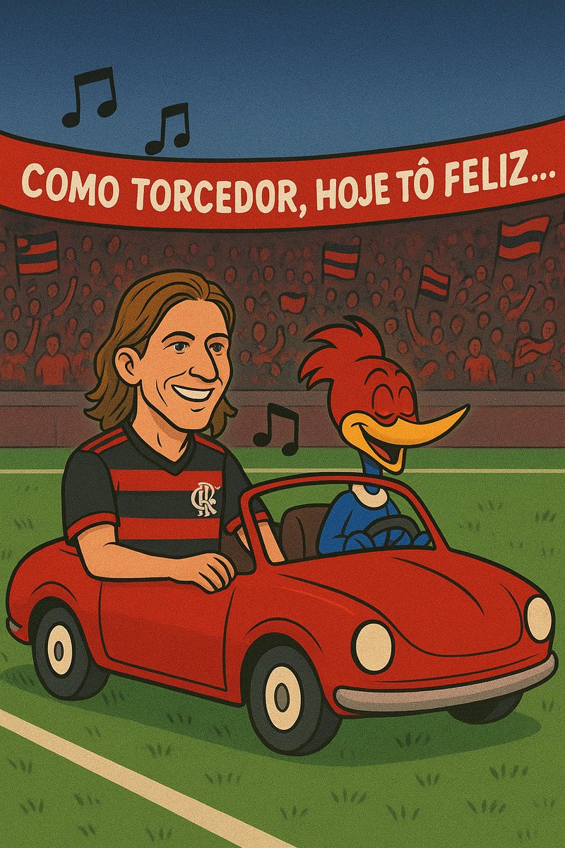 Como torcedor, hoje tô feliz…