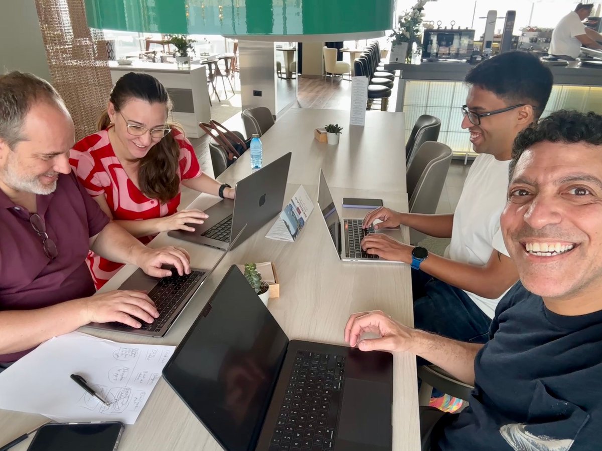 acm_chi's tweet image. Work in progress! 🚧✨
A snapshot from our site visit in Barcelona as we prepare for #CHI2026. Here with our Technical Program Chair, Accessibility Chair, and General Chair. 🤝 Exciting things ahead!