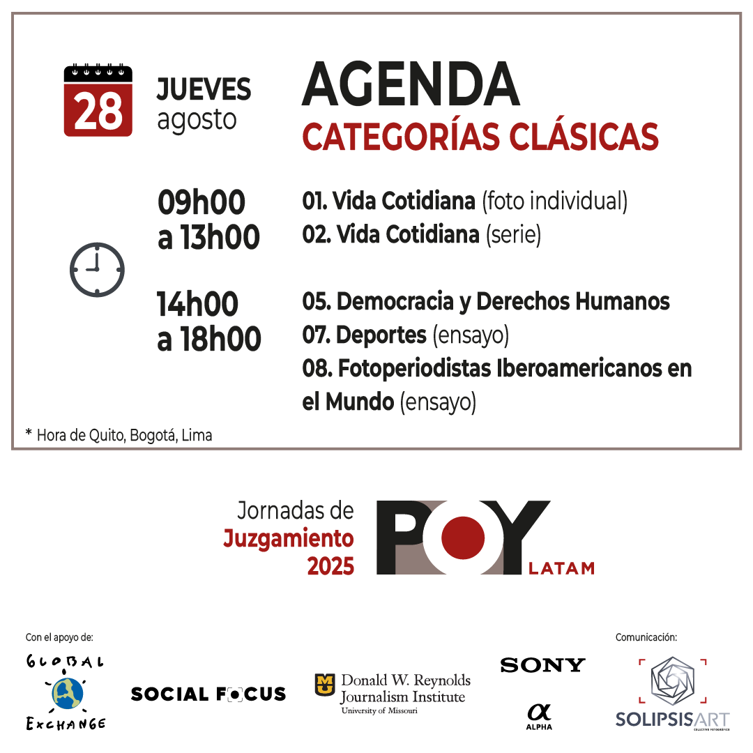 Este jueves desde las 09h00 (hora Quito, Bogotá y Lima) inician las Jornadas de Juzgamiento del
<a href="/POYLatam/">POY Latam</a> 2025 en vivo por las redes sociales. 

No se lo pierdan!
<a href="/SolipsisArt/">SolipsisArt Ecuador</a>