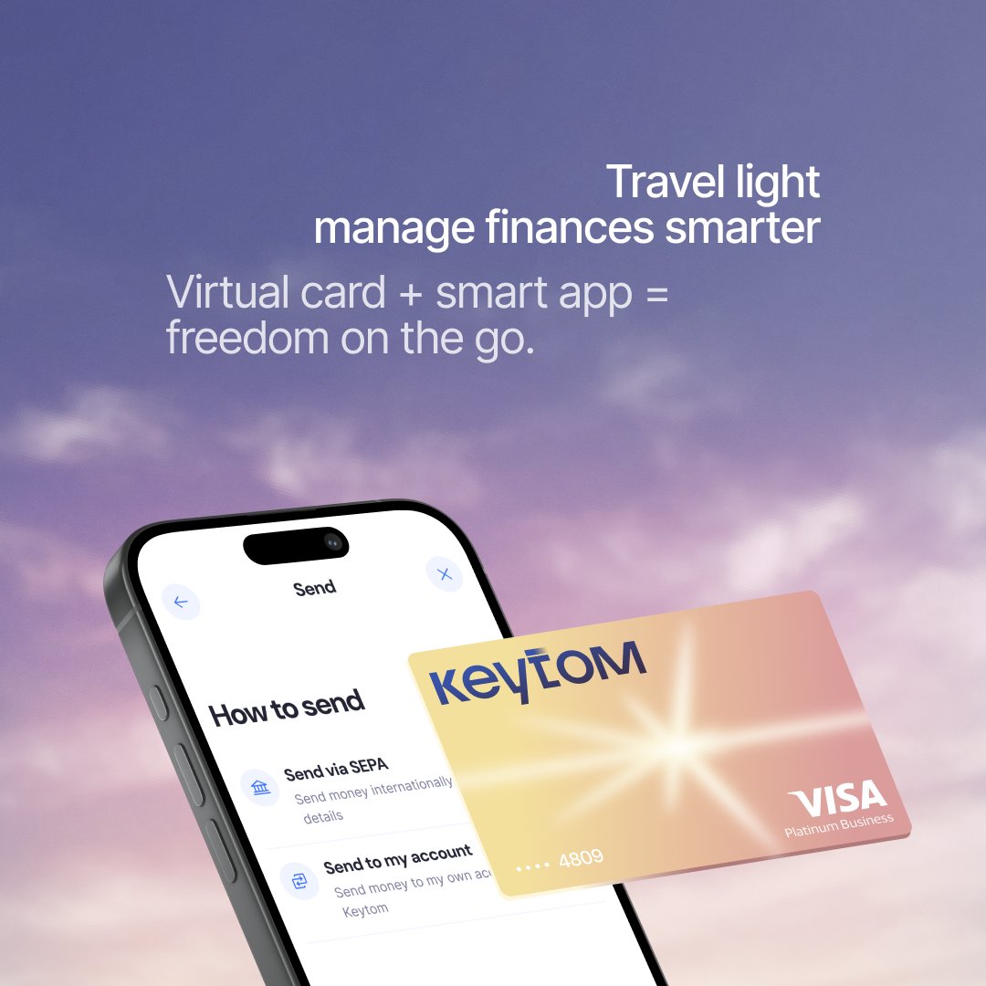 keytom_com's tweet image. 🌍 Nomads need more than just Wi-Fi and coffee.

You need a financial system that moves with you.
With Keytom you can:
✅ Accept euro &amp;amp; crypto
✅ Spend across many different countries
✅ Stay in control — all in one app
Welcome to borderless finance.

#Keytom #Crypto #freelance