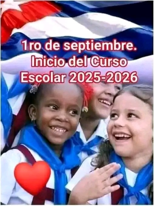 En un escenario complejo #Cuba no se detiene, este 1ro de septiembre todos los estudiantes iniciarán en sus aulas con las condiciones mínimas indispensables para un excelente curso escolar. Cada adversidad son reveses convertido en Victorias #Fidel
#LaLuchaNoHaCesado 
#Cienfuegos