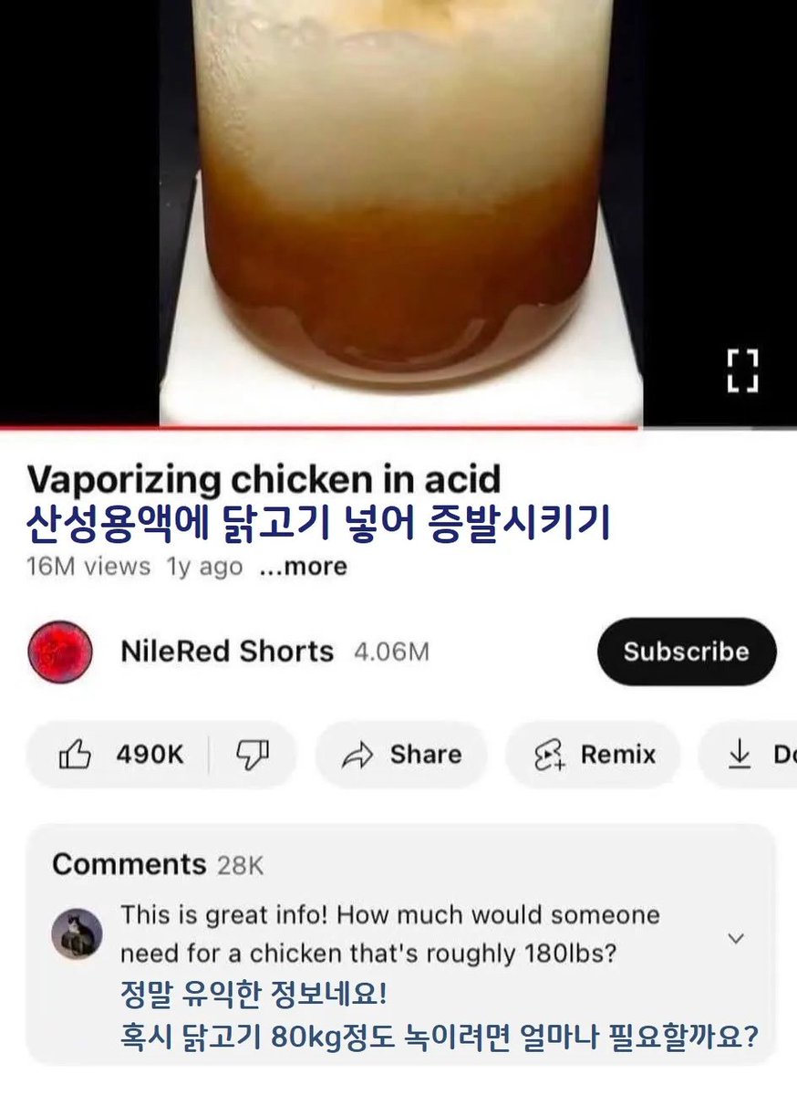 진짜 닭고기 녹이려는 거 맞나요...?