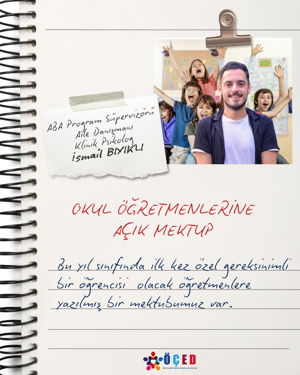 OKUL ÖĞRETMENLERİNE AÇIK MEKTUP
👉 Yazının tamamına ÖÇED web sitemizden erişebilirsiniz.
oced.org.tr/okul-ogretmenl…
.
.
.
#ÖÇED #OkulÖğretmenlerineAçıkMektup #OkulaDönüş #İsmailBıyıklı