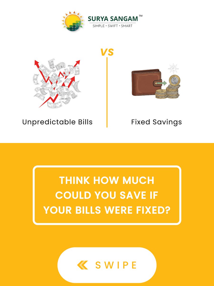 SuryaSangam_'s tweet photo. Turn your rooftop into a profit center. 📈 SURYA SANGAM simplifies the solar switch, turning your electricity bills into long-term savings. 
We handle the entire process, from marketplace selection to installation. 
#SolarSwitch #GoSolar #SolarInvestment #CleanEnergy #SuryaSangam https://t.co/19z8Z8venc