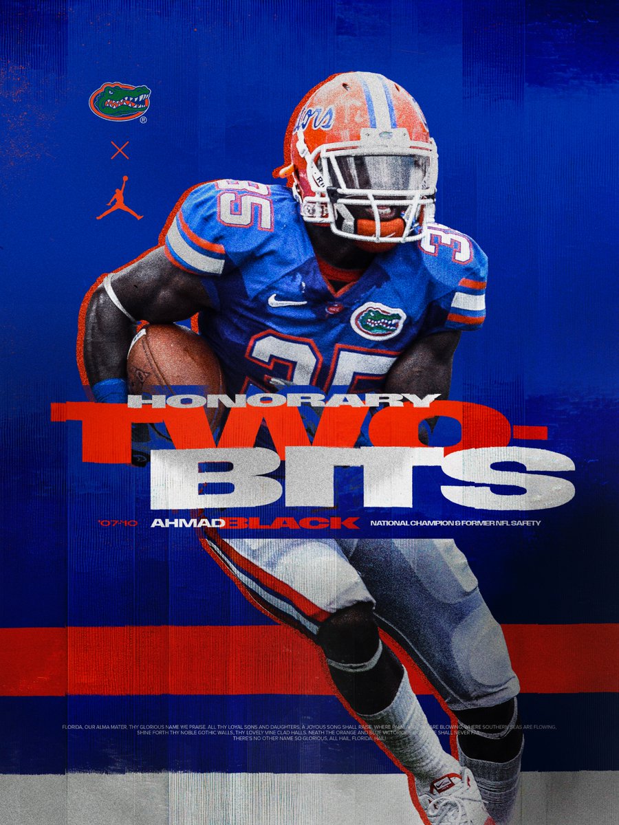 Florida Gators Football (@gatorsfb) on Twitter photo Our first honorary Mr. Two Bits of the season: <a href="/ahmadblack35/">Ahmad Black Sr.</a> ๐
๐ bit.ly/4mVX4lQ Our first honorary Mr. Two Bits of the season: <a href="/ahmadblack35/">Ahmad Black Sr.</a> ๐
๐ bit.ly/4mVX4lQ