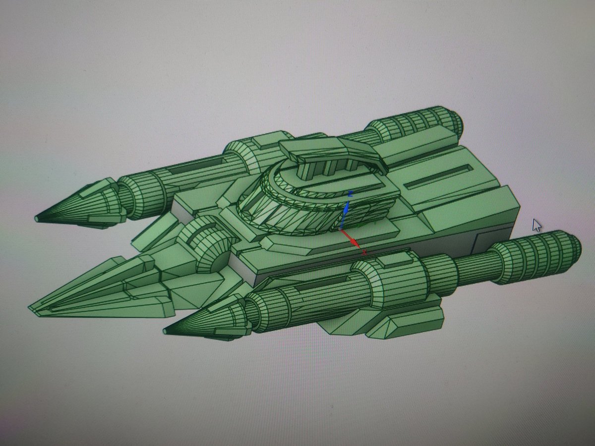#フリックスアレイ #blender #DesignSparkMechanical #DSM #3DCG #ホビー
DSMとブレンダーでフリックスアレイの機体の試作中です!
一旦今日はここまで✨