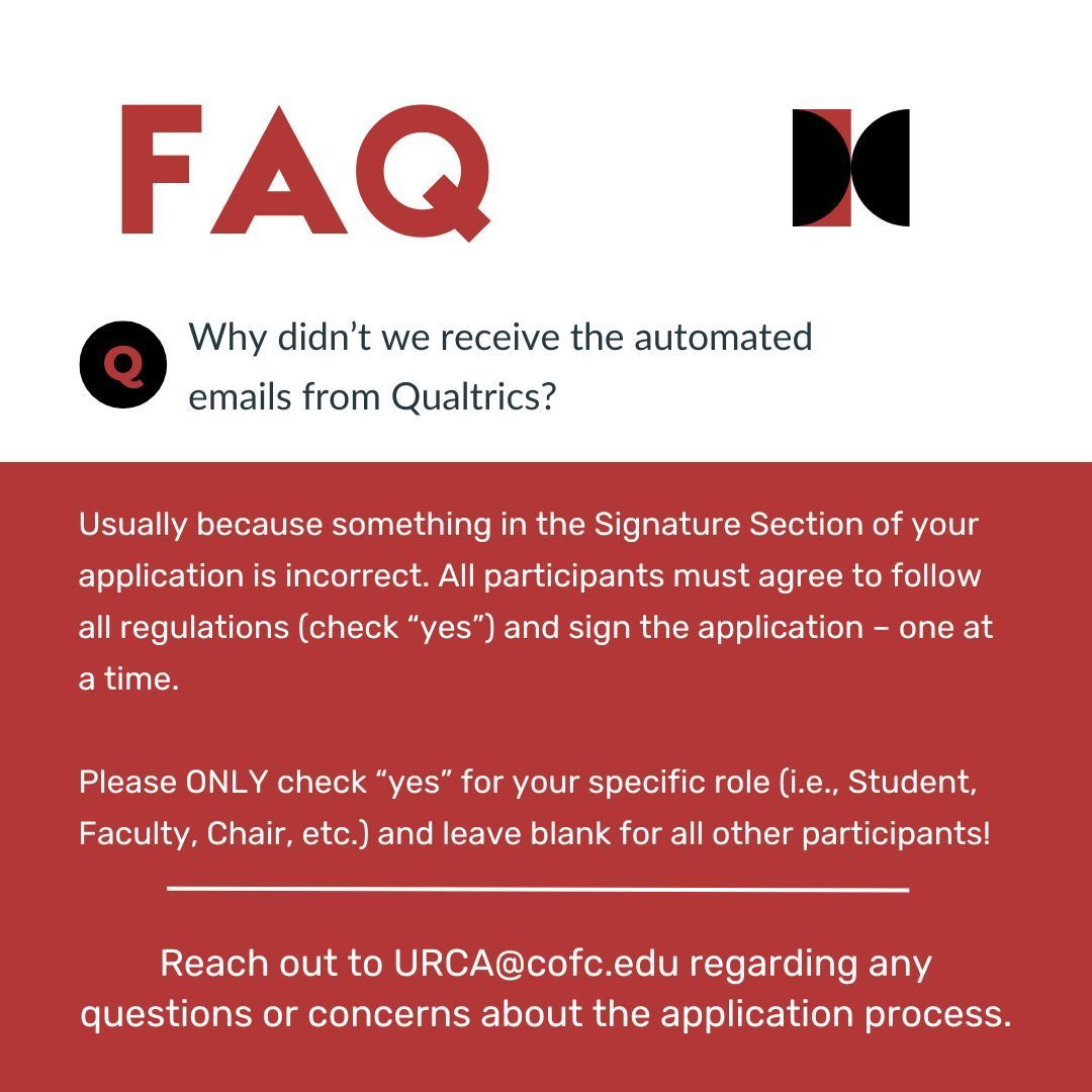 cofcurca's tweet photo. Check out https://t.co/797IvUFGU7 for more information about the application process! #cofcurca #cofcresearch https://t.co/Ch7rFTOACZ
