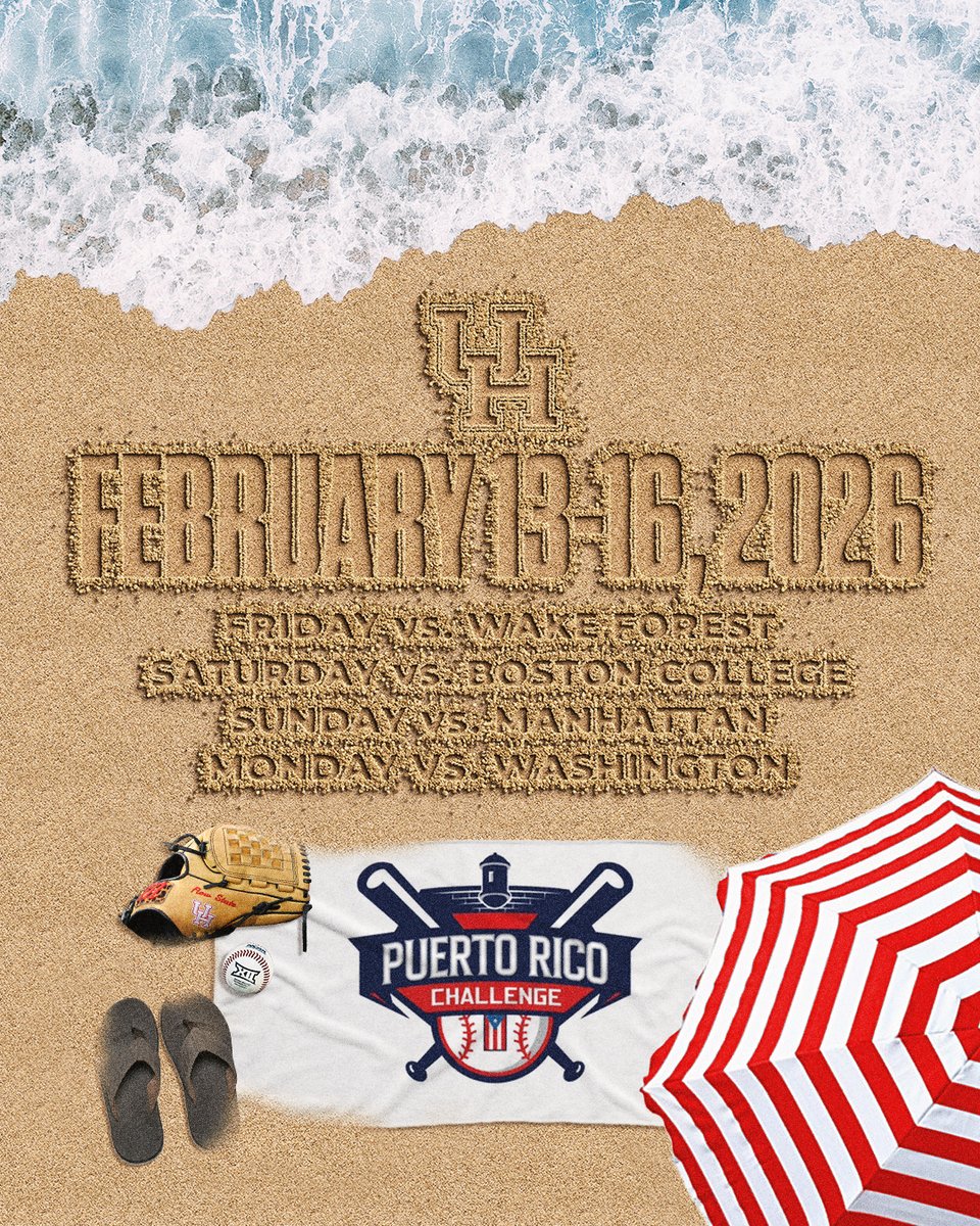 Coogs in Paradise! 🏝️⚾️

Houston to open 2026 in the Puerto Rico Challenge