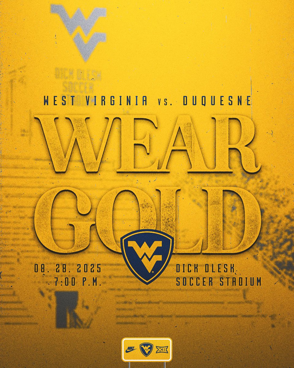 Don't forget your GOLD tomorrow! 🟡🤩

🎟️ bit.ly/25wsocsinglega…

#HailWV