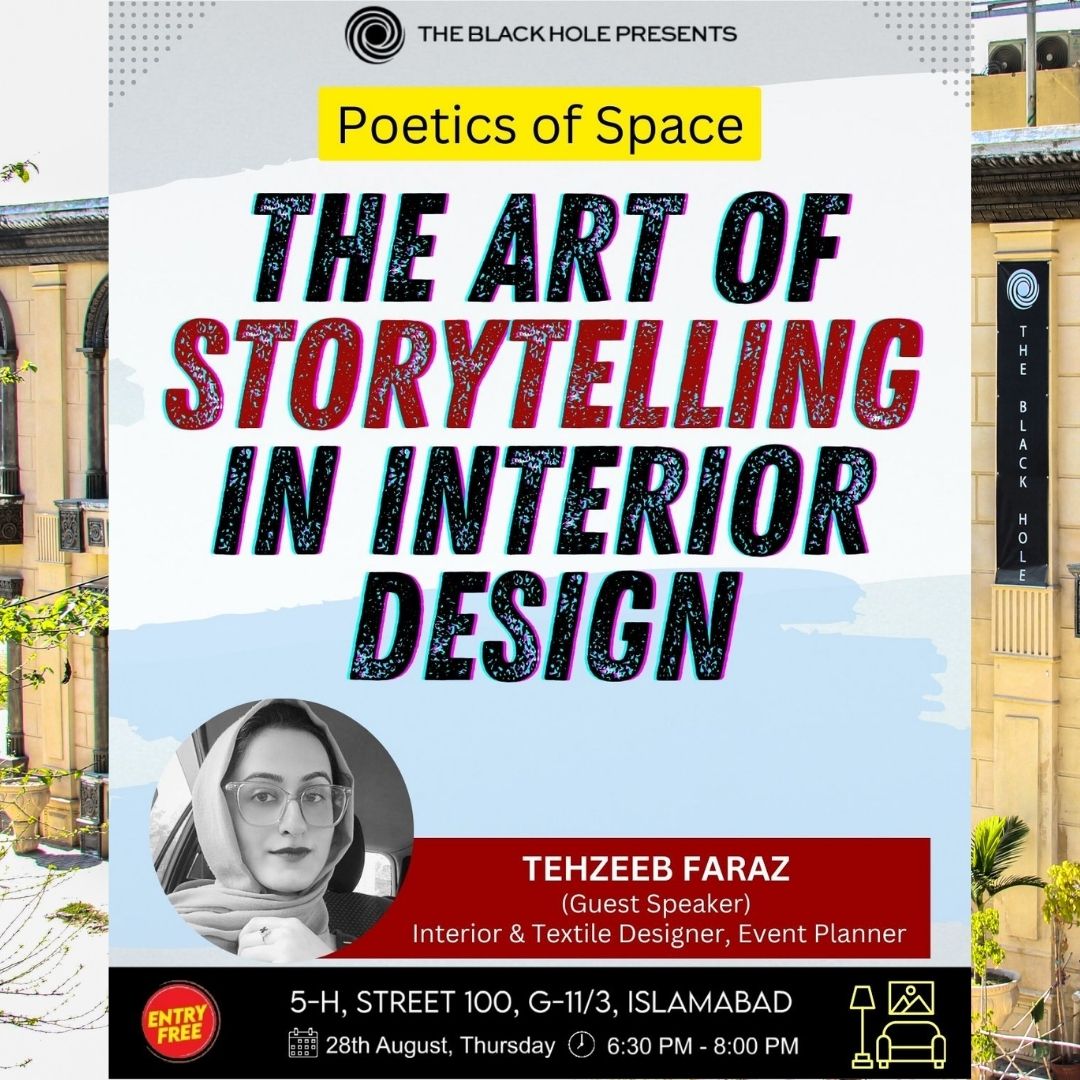 Every design choice, from the placement of furniture to the layering of textures, shapes a narrative. Storytelling in interior design is about creating environments that spark emotions, evoke memories and invite personal journeys.

Entry: Free and open for all.