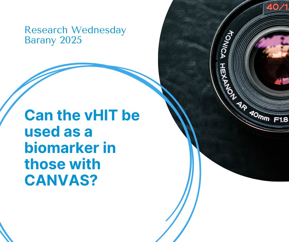 Can the vHIT be used to track changes in the disease process of CANVAS? Check out recent work from Heydel et al. to find out: pubmed.ncbi.nlm.nih.gov/40407062/