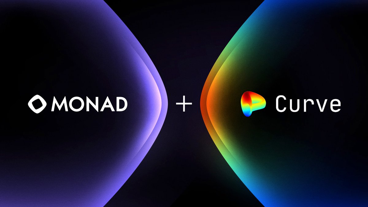 Monad ⨀ (@monad_xyz) on Twitter photo Excited to have <a href="/CurveFinance/">Curve Finance</a> deploy on day 1 of mainnet
OG DeFi 🤝 Next gen infrastructure Excited to have <a href="/CurveFinance/">Curve Finance</a> deploy on day 1 of mainnet
OG DeFi 🤝 Next gen infrastructure