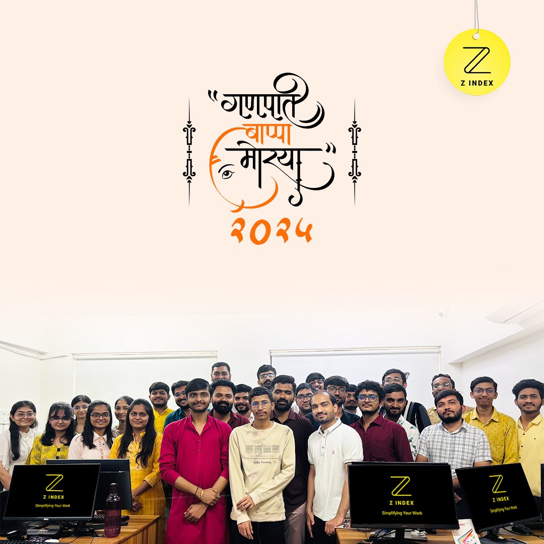 ZindexSolutions's tweet image. 🎉 गणराजा की जय 🎉

#GaneshChaturthi #OfficeFestivities #Ganesh #officecelebration #GanpatiBappaMorya #NewBeginnings #zindex #zindexsolutions #WorkCulture