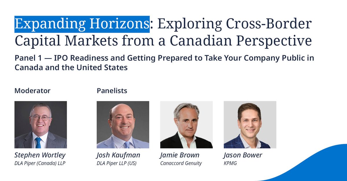 DLA_PiperCanada's tweet image. Going global with your listing strategy? Join DLA Piper Canada on September 16 as we explore the benefits and challenges of cross-border listings.

Find out more and register: spr.ly/6010f2xiq #CapitalRaising #CrossBorderFinance #CrossBorderListing