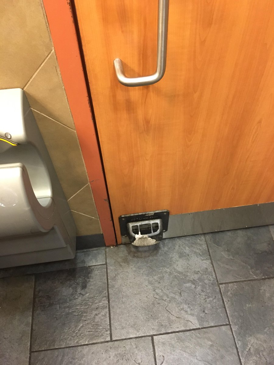 girdley's tweet photo. Whoever invented this needs to win the Nobel Peace Prize.

The last thing I ever want to touch is a bathroom door handle. https://t.co/GCYGhgoKmY