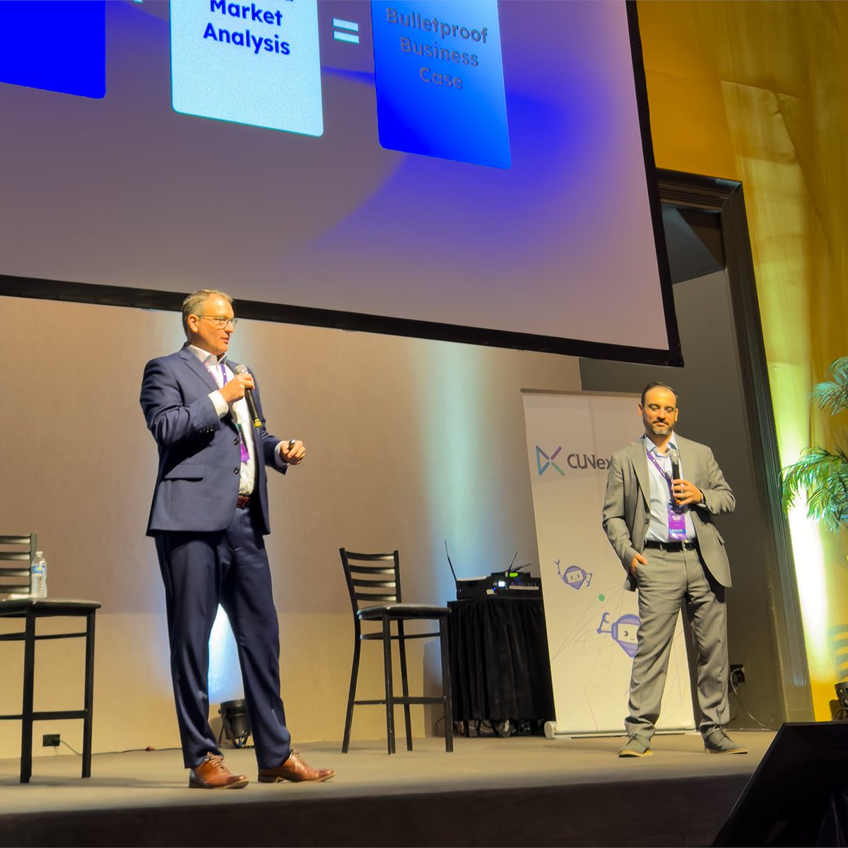 fintechins1ghts's tweet image. Last day at @CuNextgen Engage 🚀

Yesterday on stage, Nick Belesis &amp;amp; Chad Jaenke (SCCU) showed how #SCCU cut budgets, sped up go-to-market, &amp;amp; eliminated trial-and-error using our platform #FinTechInsights, turning 6+ months of work into weeks. Catch Nick onsite for a chat today!