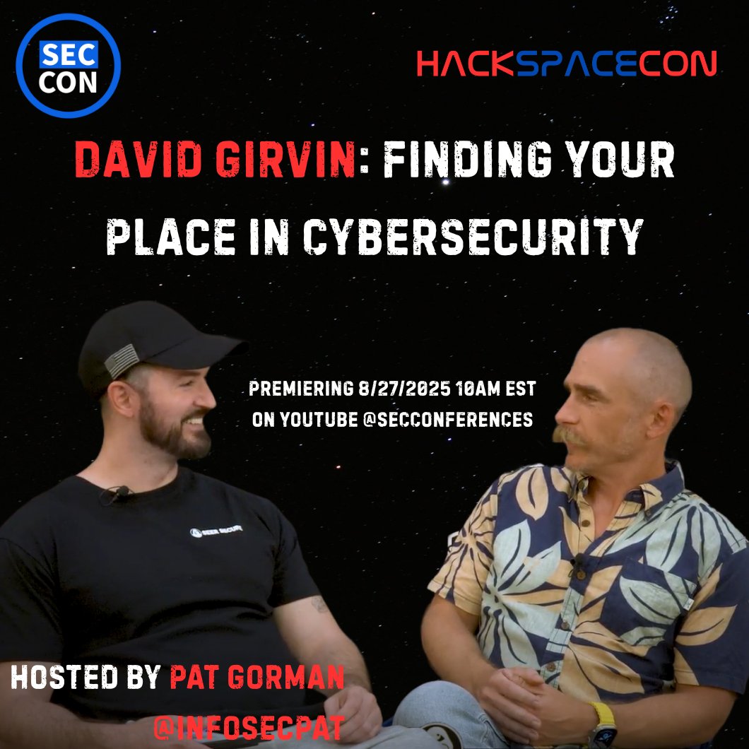 SecConferences's tweet image. David Girvin, a technical advocate for Sumo Logic, shares his unique path into cybersecurity after a career-ending injury. He's concerned about the industry's future, highlighting the AI arms race and challenges in patching legacy software.
Find it on zurl.co/E1pFJ