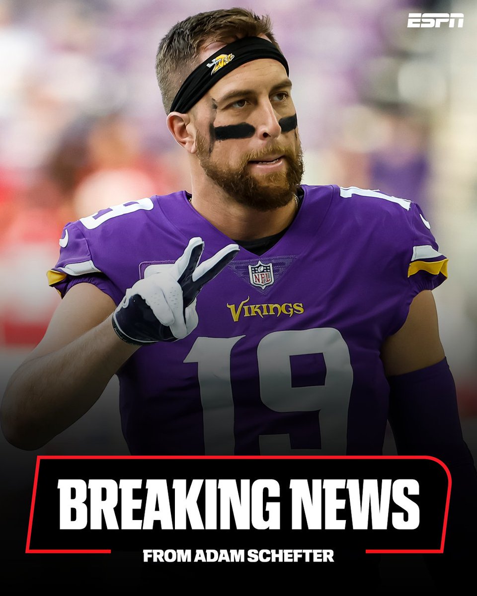 Breaking: The Panthers and Vikings are finalizing a trade for WR Adam Thielen to return to Minnesota, sources tell <a href="/AdamSchefter/">Adam Schefter</a>. 

Thielen heads back to the Vikings after playing the first nine seasons of his career with the team.

Get breaking news alerts from Adam Schefter