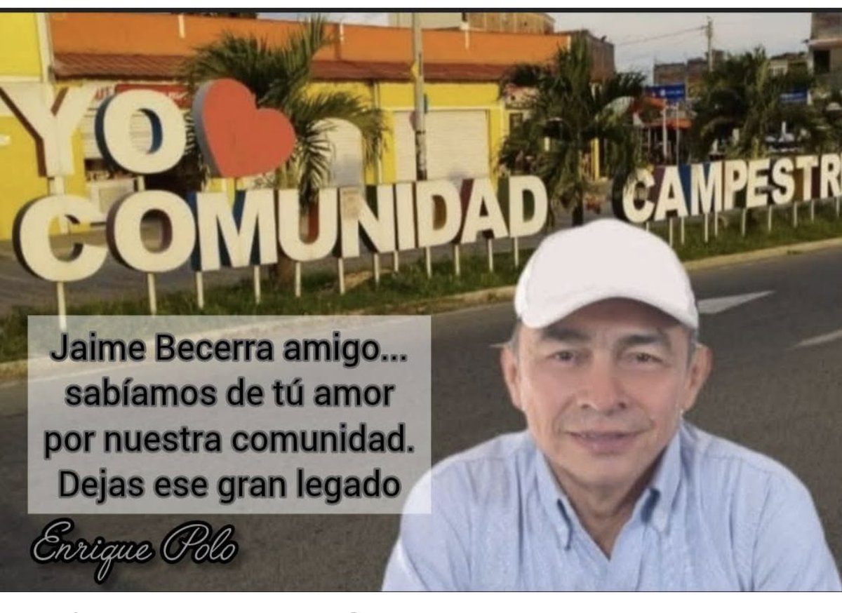 Rechazo total por el Vil asesinato de nuestro amigo y líder social Jaime Becerra oriundo de Candelaria, líder indiscutible de Poblado Campestre y Ex Candidato al Concejo. Fue asesinado en Corinto Cauca mientras trabajaba. Colombia hoy está gobernado por el crimen.