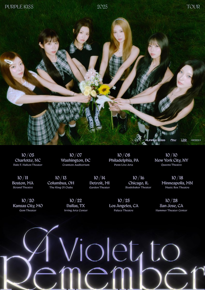 LeoPresents's tweet photo. [NOTICE] 🚨 @RBW_PURPLEKISS

[PURPLE KISS 2025 TOUR
A Violet to Remember]

Ticketing information is available now.

𝐓𝐢𝐜𝐤𝐞𝐭 𝐬𝐚𝐥𝐞𝐬 𝐨𝐩𝐞𝐧: Fri Aug 29 at 10AM CST

🎟: https://t.co/BgwQS87pef

#퍼플키스 #PURPLE_KISS
#PURPLE_KISS_2025_TOUR 
#A_Violet_to_Remember https://t.co/86qp87CBey