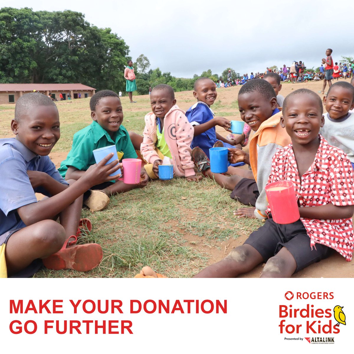 ⛳️ Matching Donations up to 50% Ends Sunday! 🕒

Support Mary’s Meals through Birdies for Kids and your donation could receive up to a 50% match! 🎯

Donate today: marysmeals.ca/en/rogers-char…

#BirdiesForKids #ZeroHunger