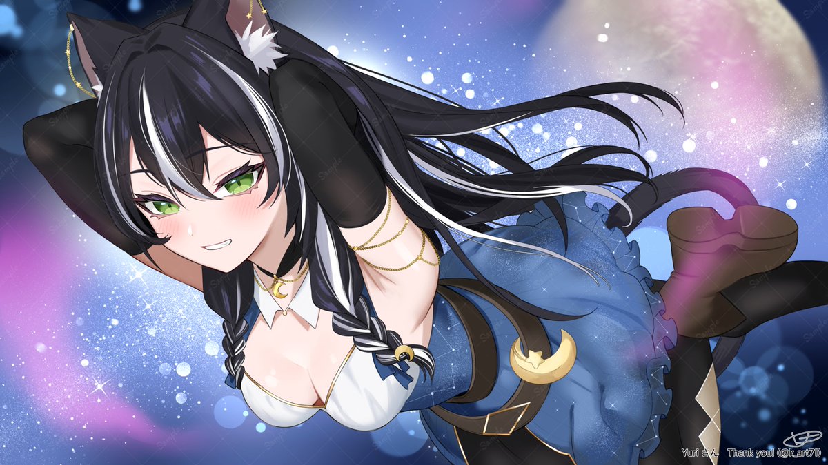 Thank you for the commission!
#skeb のご依頼ありがとうございました🌟🐈‍⬛

#Vtuber