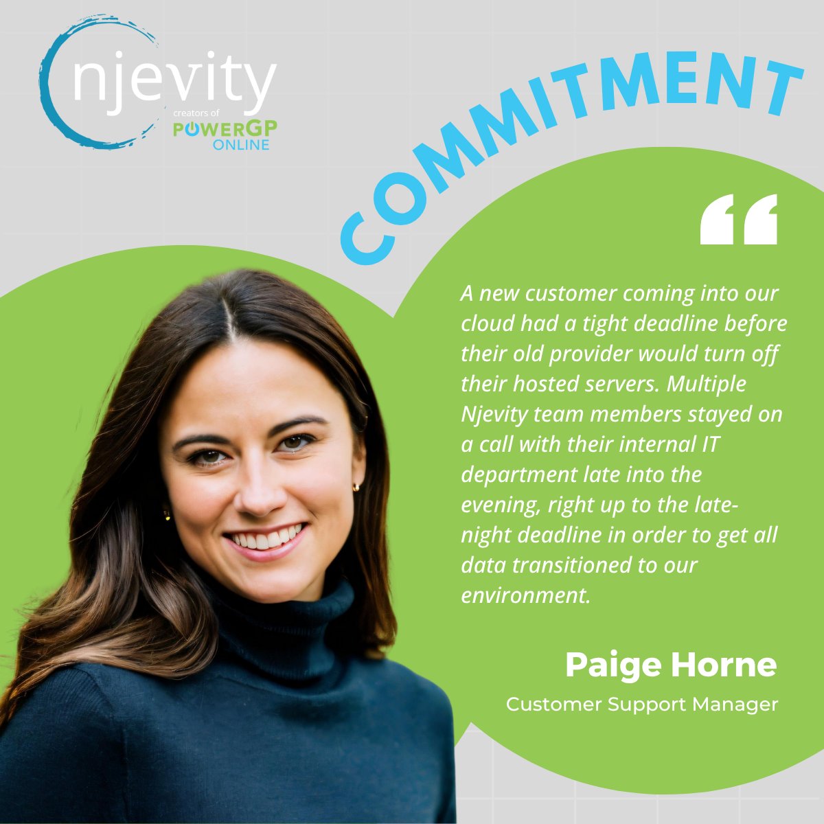 Njevity's tweet image. In the world of Dynamics GP, we don’t clock out when a customer’s business is on the line.

Commitment means showing up - even after hours.  When we say we’ve got your back, we mean it.

#NjevityValues #DynamicsGP #PowerGPOnline