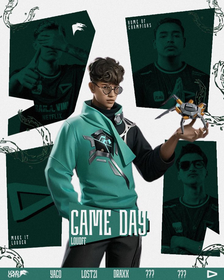LOUD Comments (@loudcomments) on Twitter photo 🎮 GAMEDAY
Hoje é dia de Final do All In!
O time está evoluindo e chegou a hora de mostrar o nosso potencial dentro de jogo, vamos em busca de mais uma copa.🏆
💻 A transmissão será pelo YouTube no canal do <a href="/narracaique/">CAIQUE BROWN 🎙</a>, com início às 14:00h. #goLOUD 🎮 GAMEDAY
Hoje é dia de Final do All In!
O time está evoluindo e chegou a hora de mostrar o nosso potencial dentro de jogo, vamos em busca de mais uma copa.🏆
💻 A transmissão será pelo YouTube no canal do <a href="/narracaique/">CAIQUE BROWN 🎙</a>, com início às 14:00h. #goLOUD