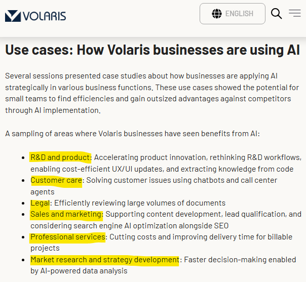 Interesting read 🧐

TL;DR AI is being studied, experimented with, planned... since 2022 and is transforming every layer of the organization

$CSU.TO
