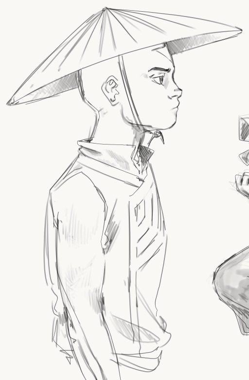 i was kinda scetching aang from #atla