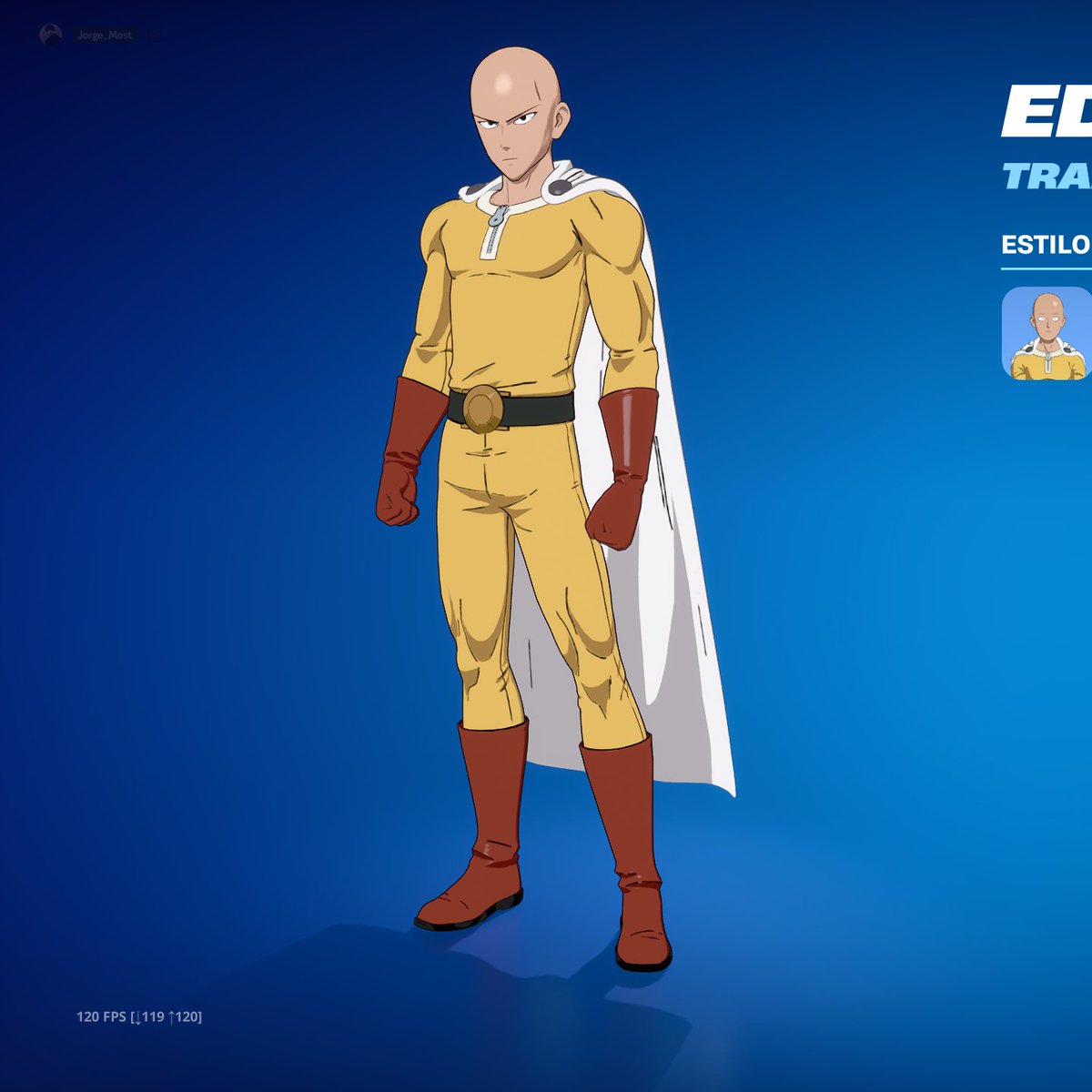 SAITAMA INGAME.

#Fortnite