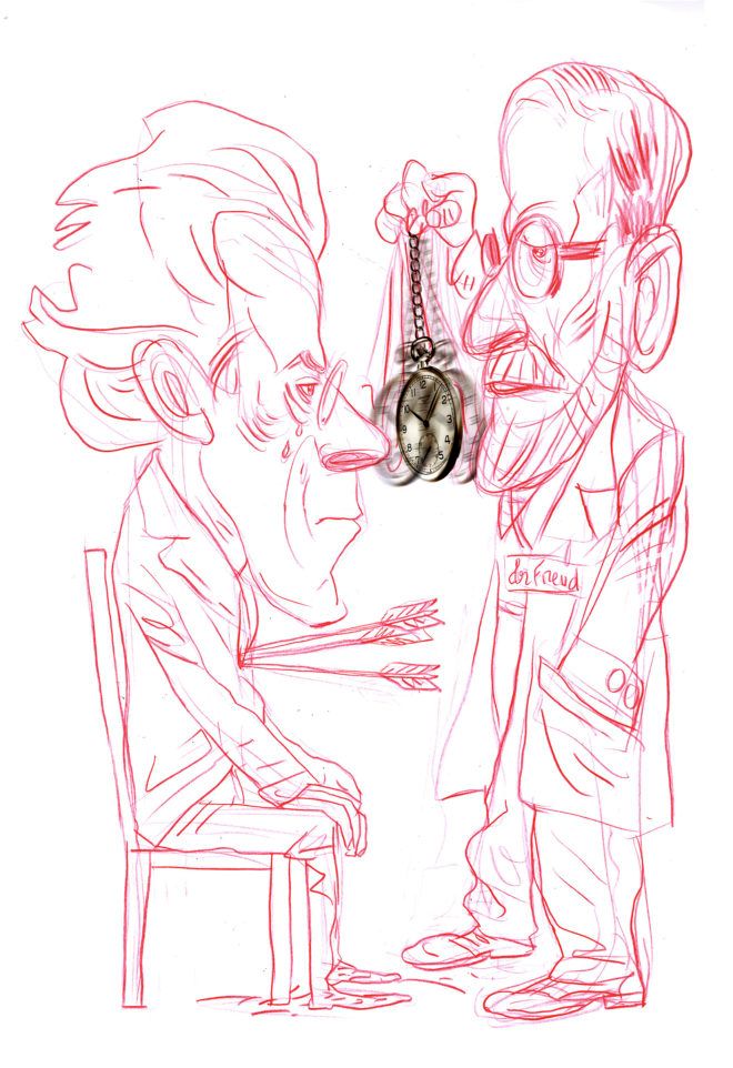 “August 26, 1910, Freud delved into Mahler's childhood until he found some clues that explained both his inner conflicts and his musical inspiration.”

The day of Mahler’s therapy session with Freud

More info here:
elmundo.es/cultura/musica…

Art: ULISES CULEBRO

#Mahler #therapy