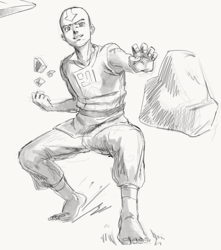 Wecanthelpours1's tweet photo. i was kinda scetching aang from #atla https://t.co/kZmDLdntk6