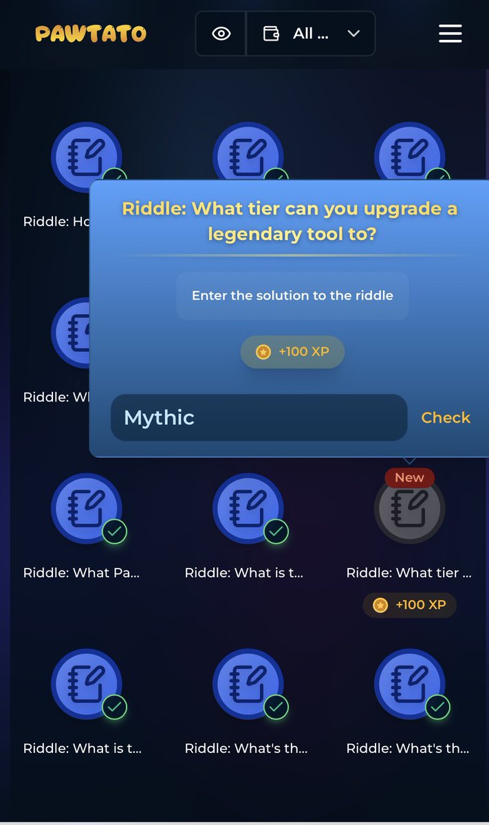 MinhY511's tweet image. 🟡 Just solved today&apos;s Pawtato puzzle!
✨ Answer: Mythic
Love how Pawtato turns learning into a game + rewards 🚀
Who solved today&apos;s puzzle? 🥔🐾
#Pawtato #Web3 #GameFi