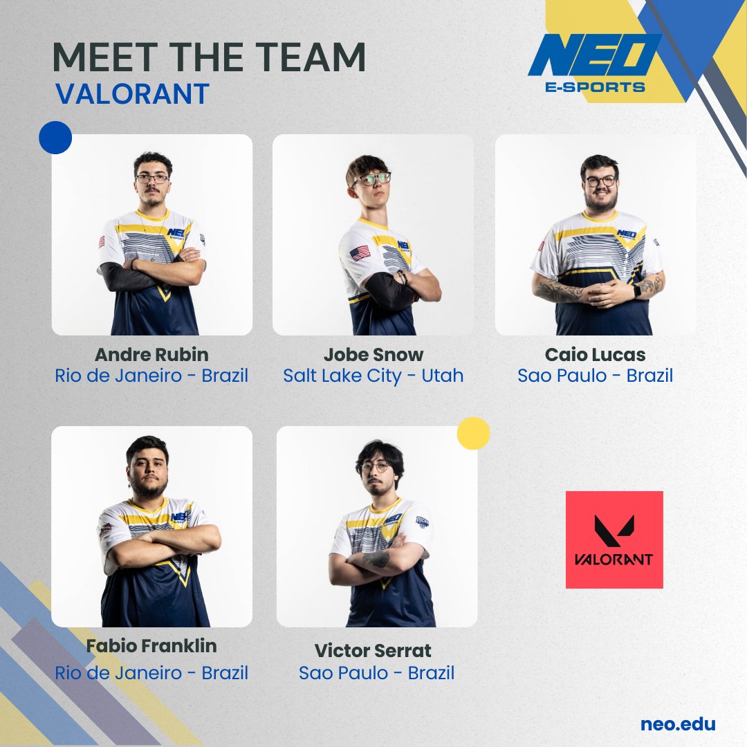 EsportsNEOAM's tweet photo. Meet our 2025-26 season teams! 

#gogoneo https://t.co/BCCQ75frhx