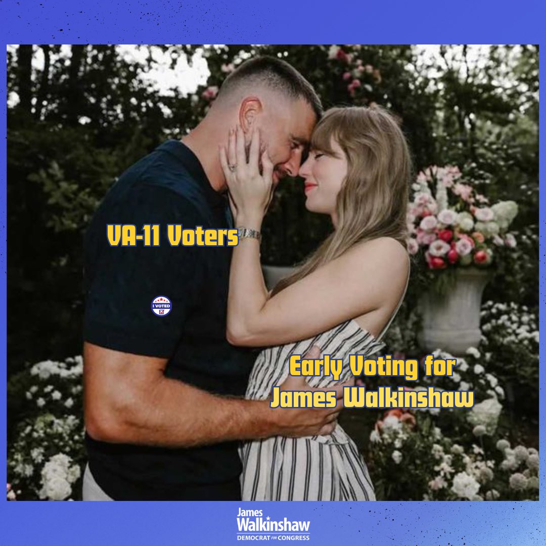 Voters across VA-11 are walking down the aisle… straight to Early Voting. Say ‘I do’ to democracy today!
