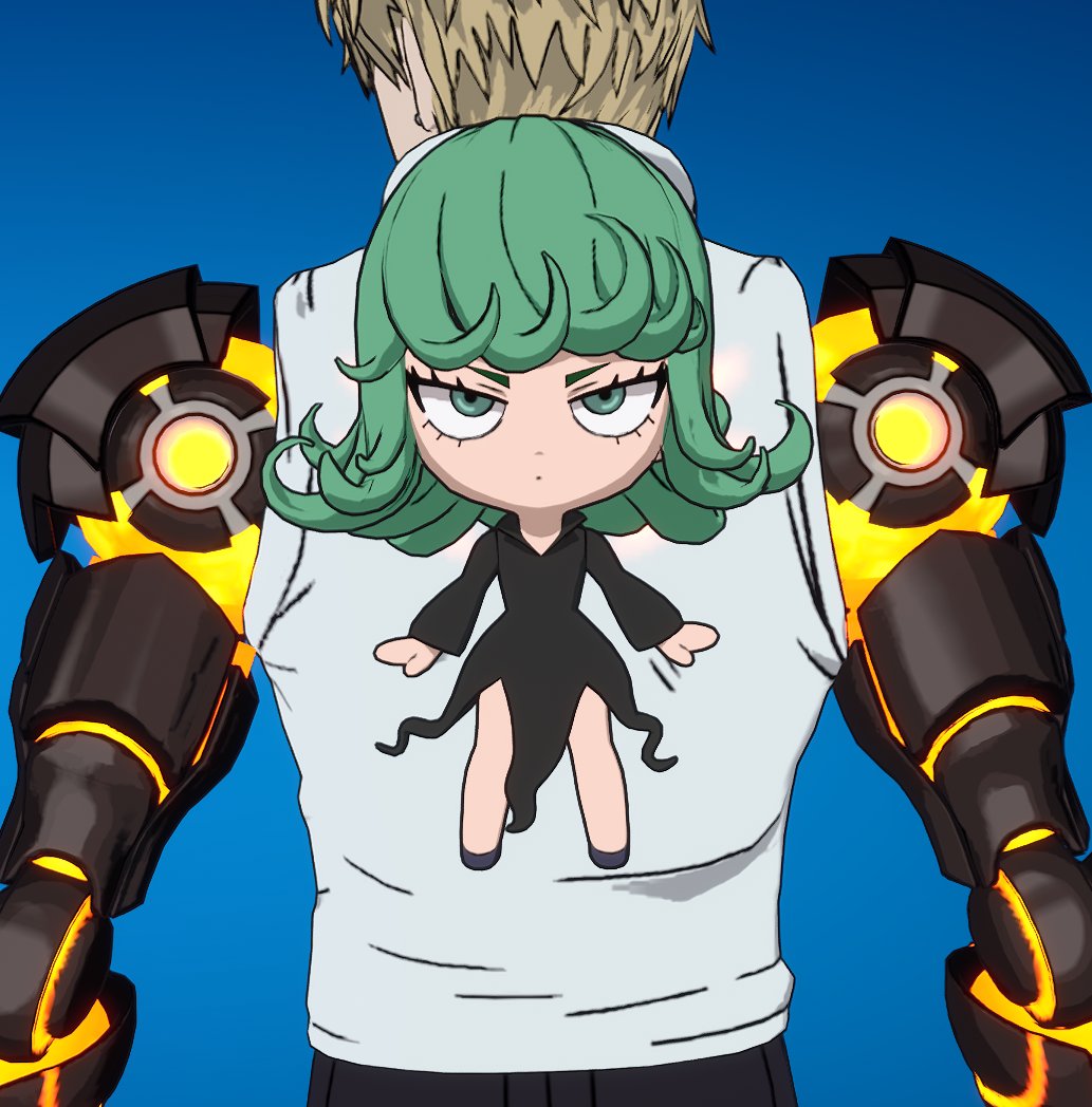Tatsumaki es tan enana que su mochila es ella misma XDDD