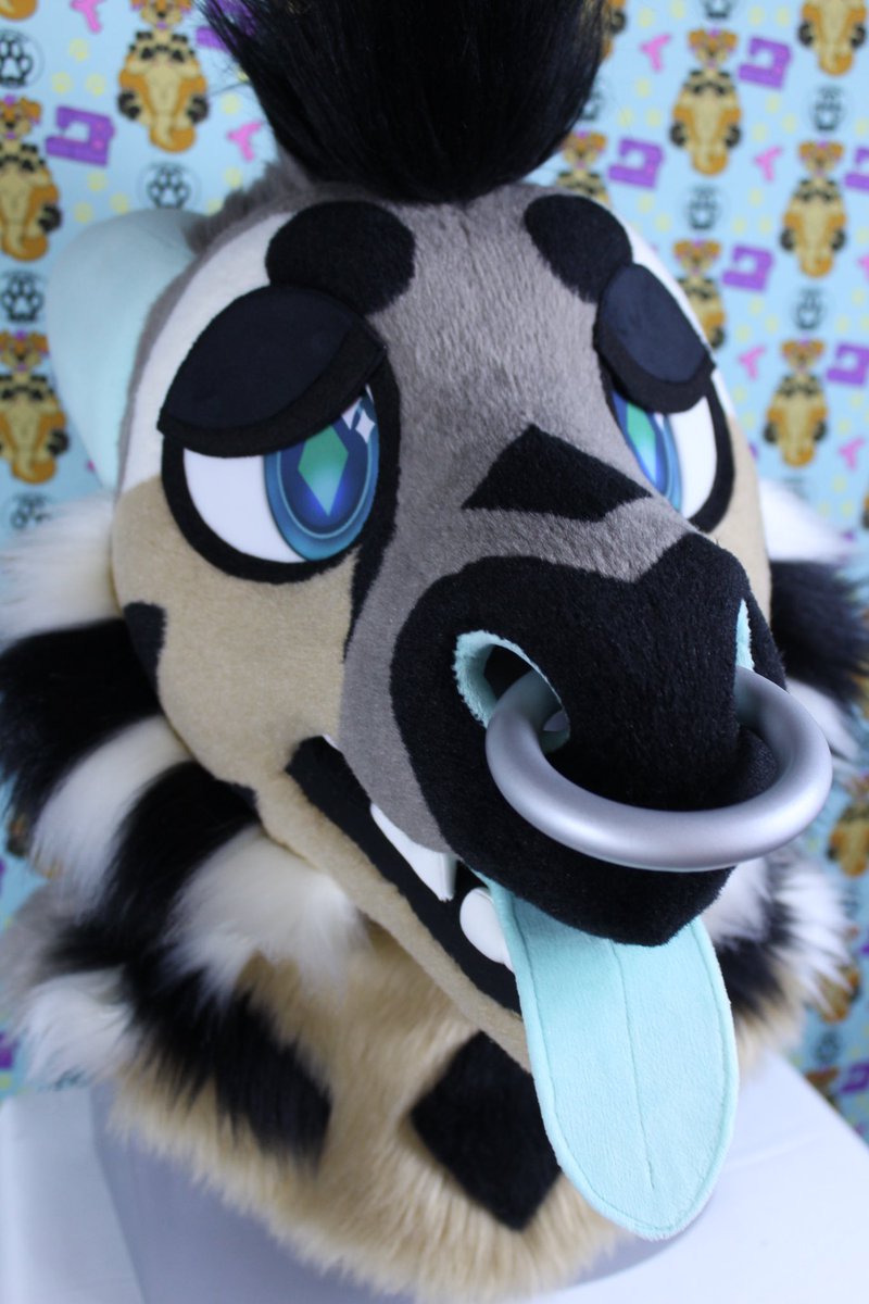 Price has been reduced on the dragon partial! 
He has three pairs of eye lids, removable nose ring, 2 Velcro tongues, full ref sheet, and badge! The head has a lined interior, and the tail is super waggy! Payment plans are available! Dm me if interested!