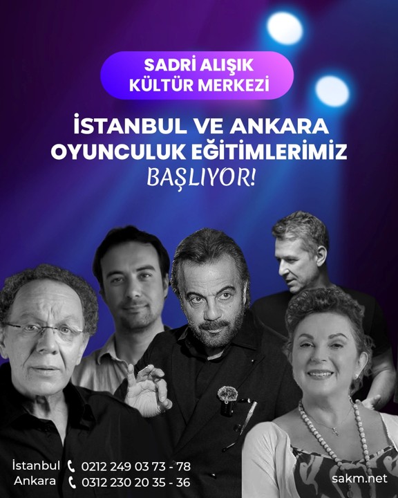 Sadri Alışık Kültür Merkezi İstanbul ve Ankara Akademi’de Oyunculuk Eğitimlerimiz Devam Ediyor!

#sakm #sadrialışıkkültürmerkezi #sakmistanbul #oyunculukkursu #sakmankara #oyunculuk #oyunculukeğitimi