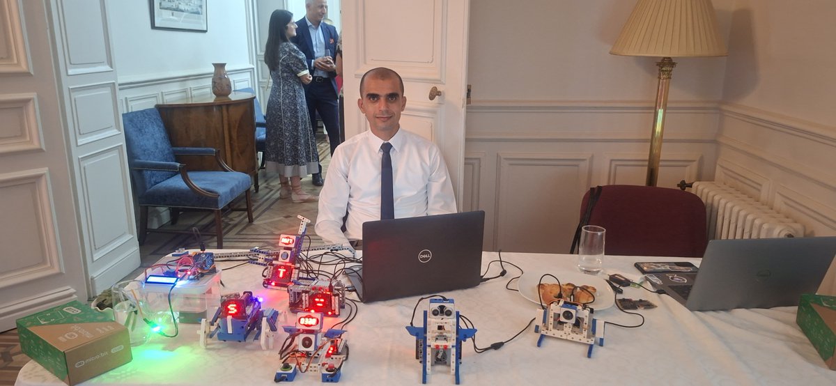khireddine bouferah (@bouf_dev) on Twitter photo Proud to present my students’ <a href="/microbit_edu/">Micro:bit Educational Foundation</a> projects at the British Embassy in Algiers 🇩🇿🇬🇧
In the presence of the UK Ambassador, Ministry of Education & diplomats 🌍
Our students proved they can innovate when given the right tools 💡
#microbit #Algeria #Education Proud to present my students’ <a href="/microbit_edu/">Micro:bit Educational Foundation</a> projects at the British Embassy in Algiers 🇩🇿🇬🇧
In the presence of the UK Ambassador, Ministry of Education & diplomats 🌍
Our students proved they can innovate when given the right tools 💡
#microbit #Algeria #Education